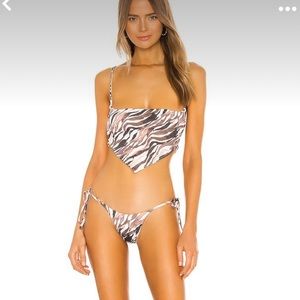Frankies Bikinis x Revolve Halo Top Tiger S NWT